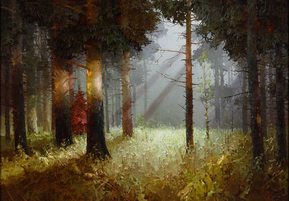 Быков Виктор Александрович. Сосны, освященные солнцем 